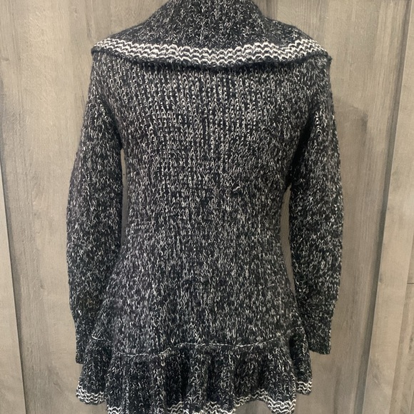 White House Black Market Knit Ruffled Cardigan Sweater Women's Size XS - Picture 5 of 8